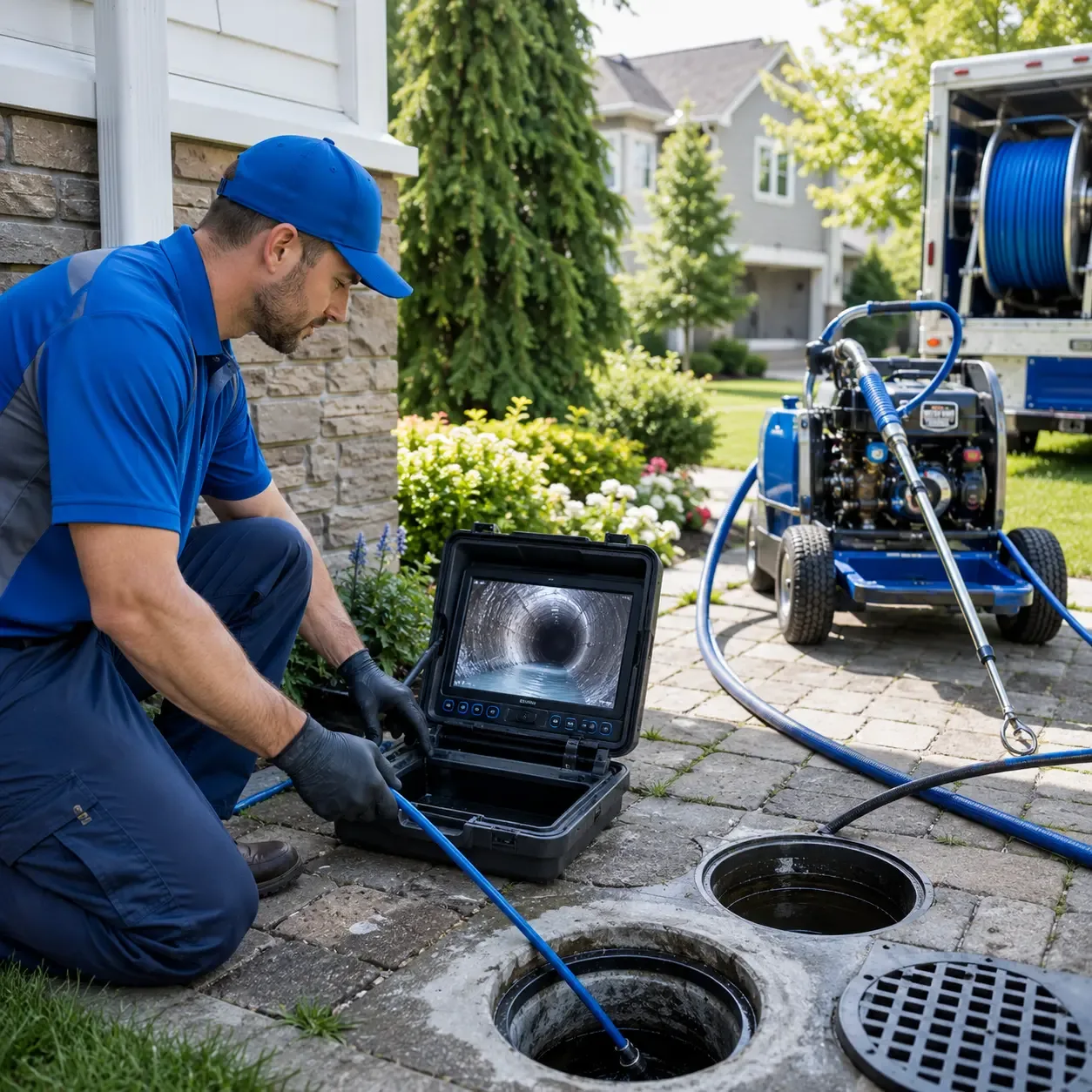 Outdoor drain cleaning professionals serving Hines, IL