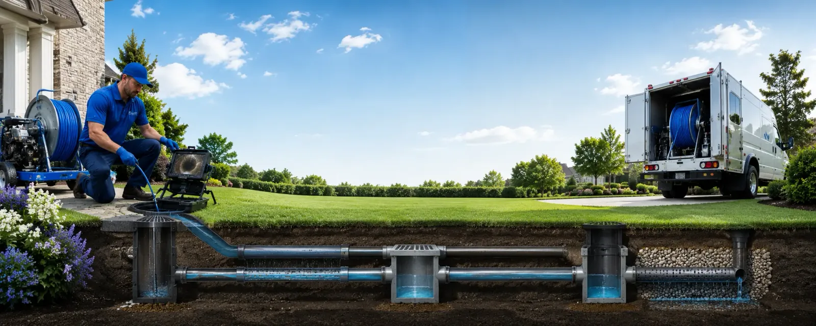 Outdoor drain cleaning information for Hines, IL